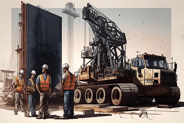 Free construction truck bulldozer illustration
