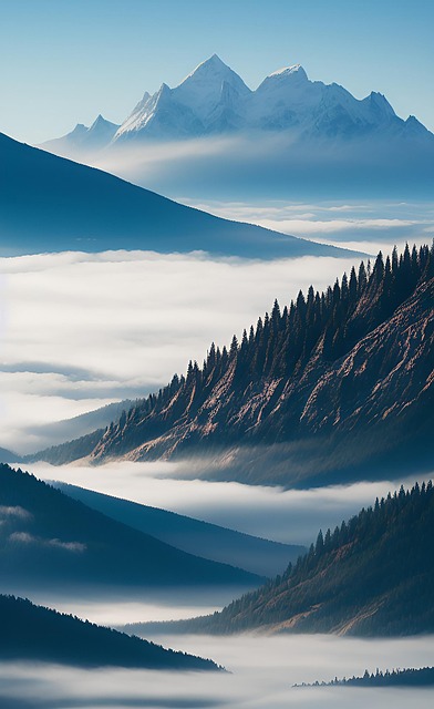 Free Ai Generated Mountains illustration and picture