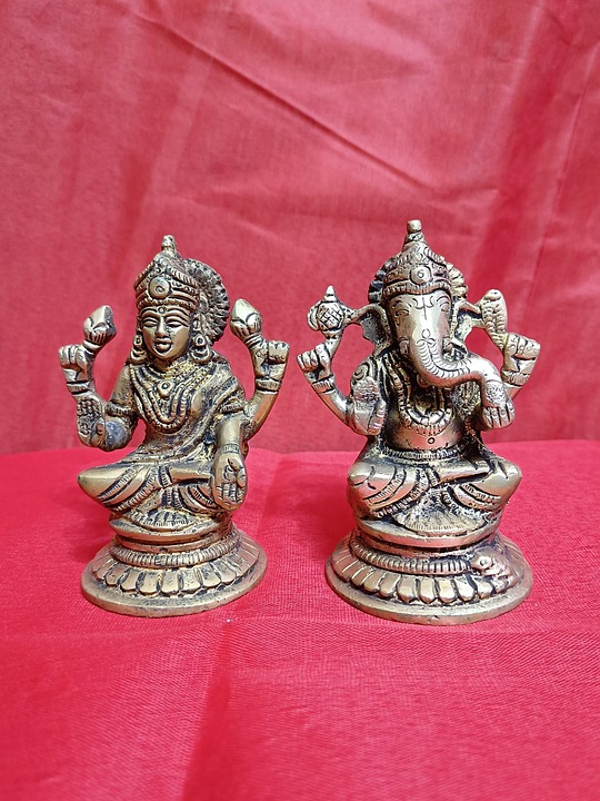 Laxmi Ganpati Murti Gratis foto på