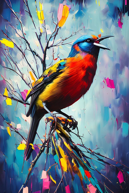 Vogel, Ai Generiert, Kunst, Vogelkunde