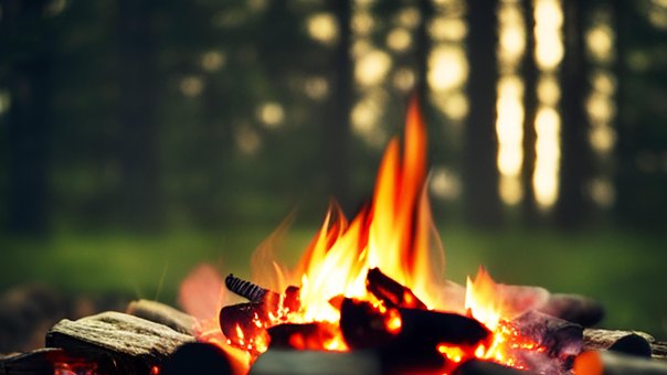 Lagerfeuer, Camping, Lager, Feuer