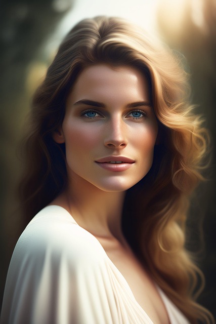 Free woman face model illustration