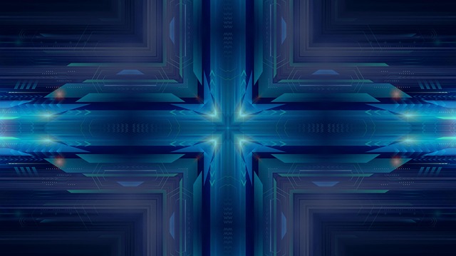 Free futuristic background symmetry illustration