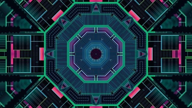 Free futuristic background pattern illustration