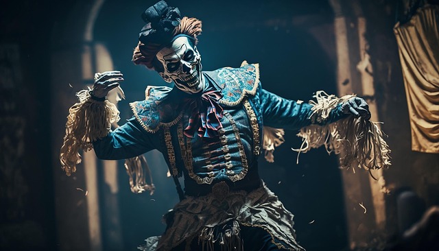 Free dance joker clown illustration