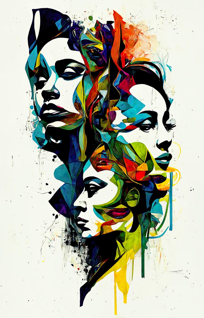 Women Faces In Abstract Art Women Faces In Abstract Art