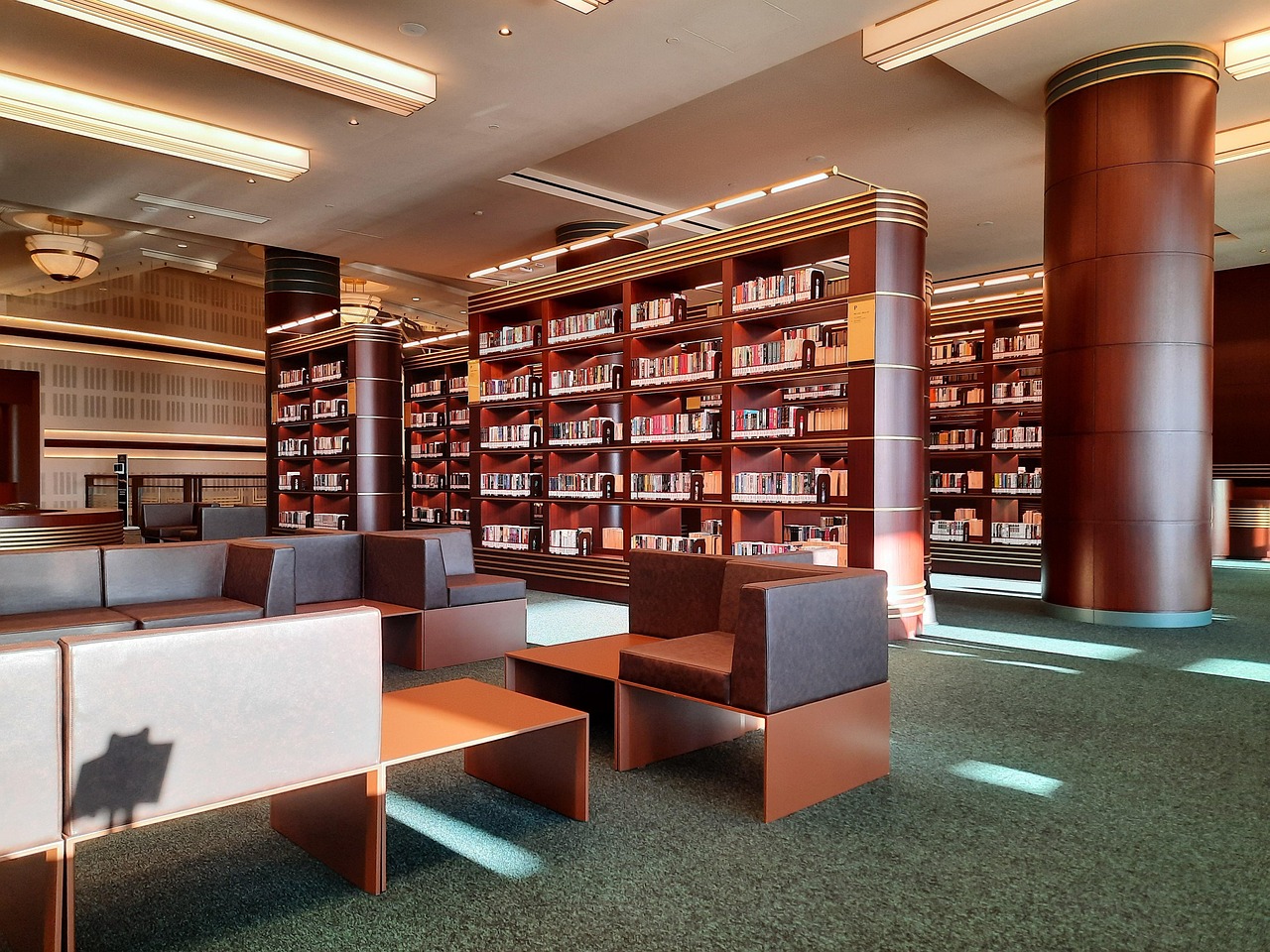 Biblioteca, Libros, Estante Para Libros