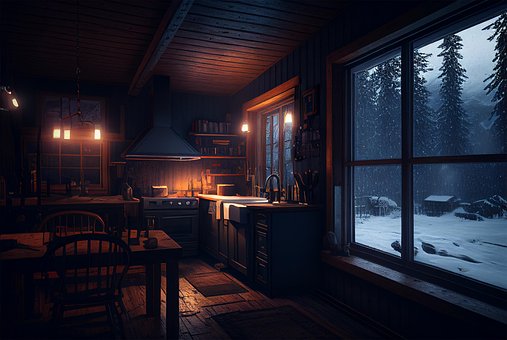 Free Ai-Generated Cabin illustration and picture
