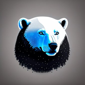 Siglă, Polar, Urs, Neobișnuit, Negru