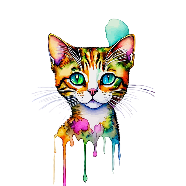 Free cat kitten pet illustration