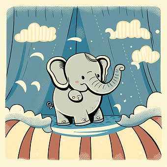 Free Elephant Circus illustration and picture