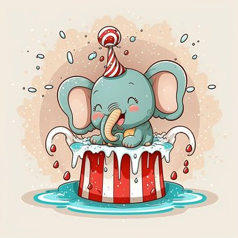Free Elephant Circus illustration and picture