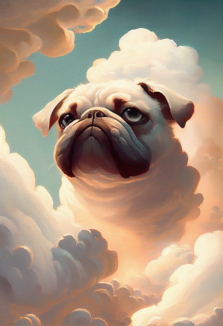 Doguillo, Animal, Mascota, Nubes