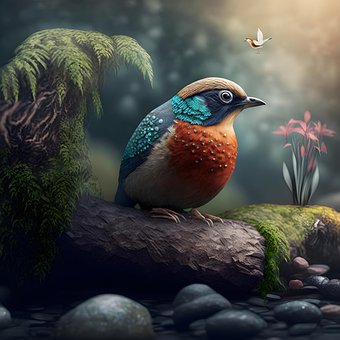 Free Ai Generated Bird illustration and picture