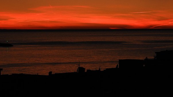 Pôr Do Sol, Mar, Natureza, Panorama