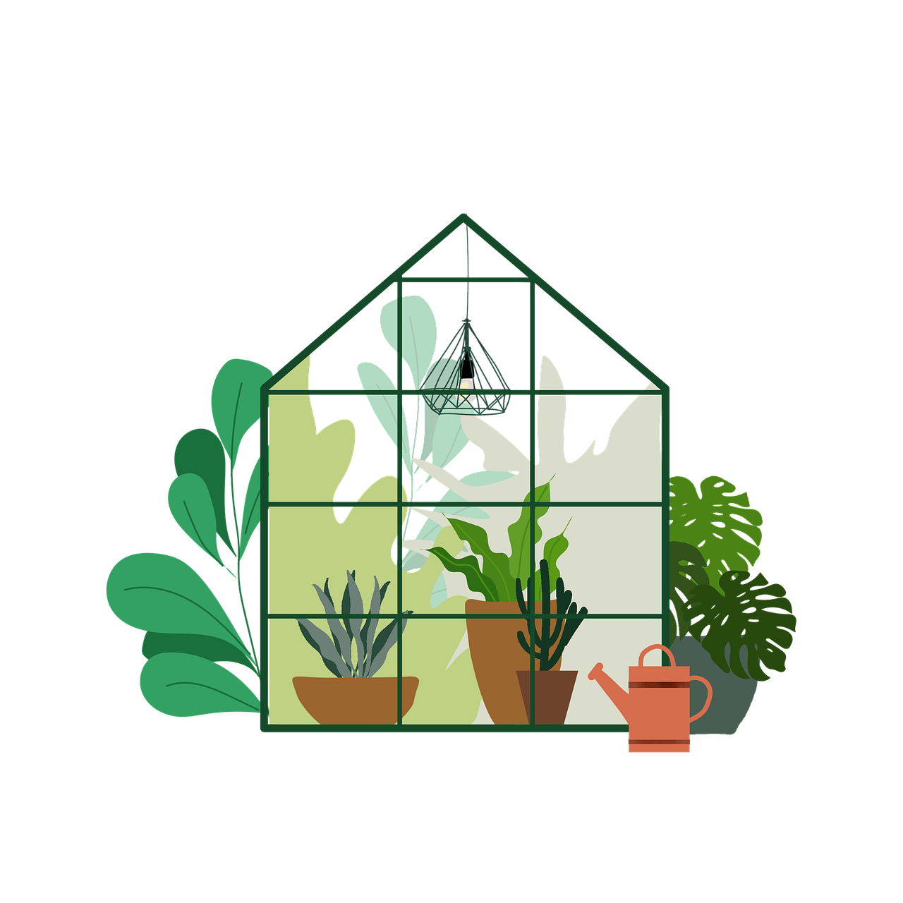 Download Flowers Greenhouse Flower House Royalty Free Stock 