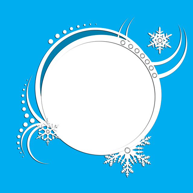 Kader, Cirkel, Sneeuwvlok, Ronde, Winter