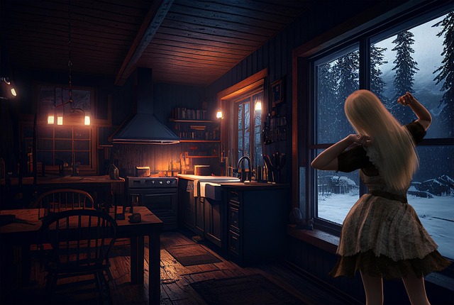 Kitchen Snow Background Woman Kitchen Snow - Free image on Pixabay