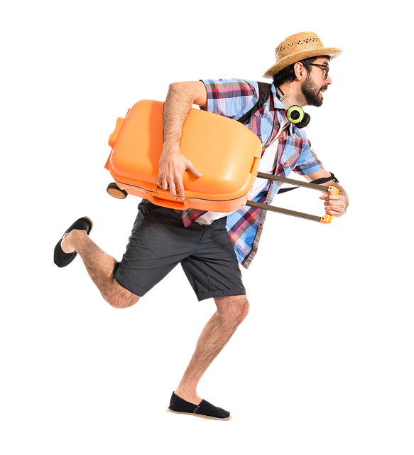 Turist, Rejse, Kuffert, Løb, Spænding