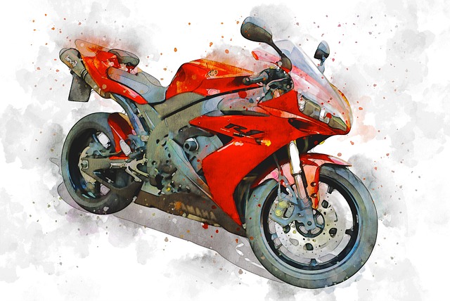Motorrad, Fahrt, Motor, Yamaha R1