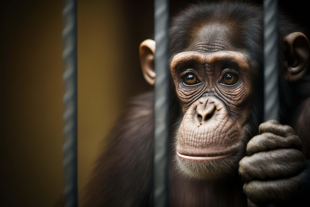 Free ai-generated chimpanzee ape illustration