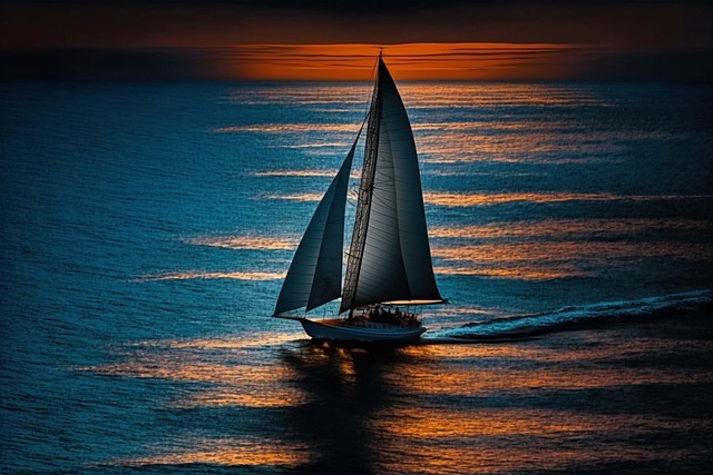 Generado Por Ai, Velero, Mar, Oceano