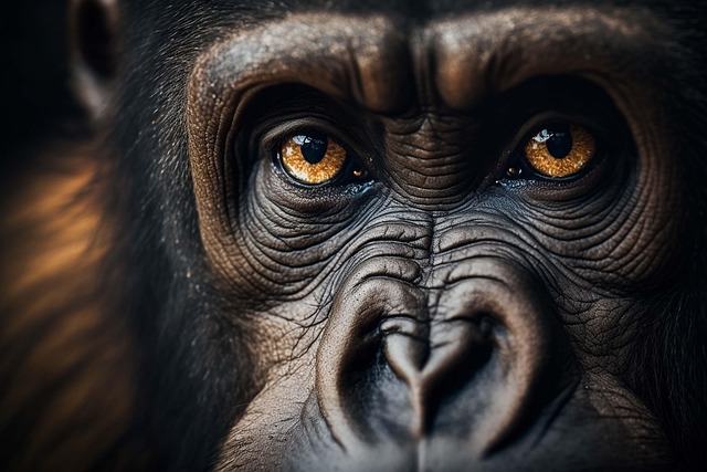 Free ai-generated gorilla monkey illustration