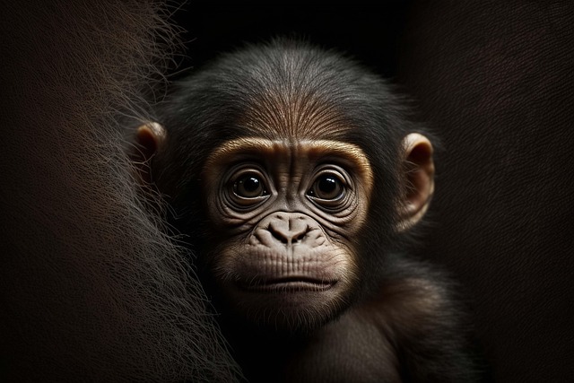 Free ai-generated gorilla monkey illustration