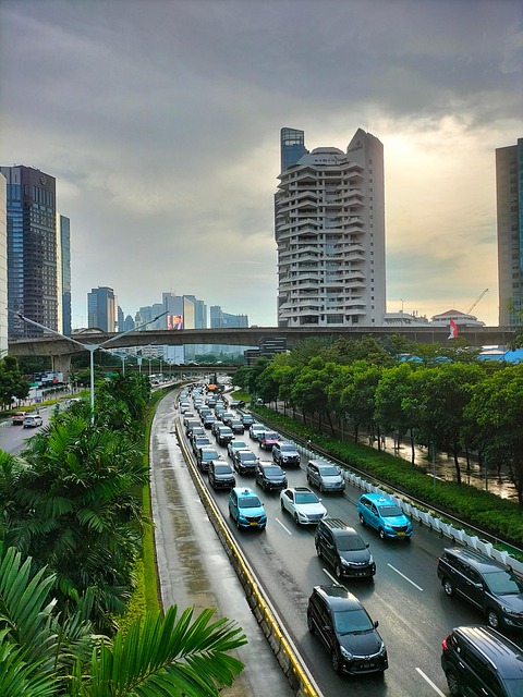 Verkehr, Stau, Verstopft, Stadt, Jakarta