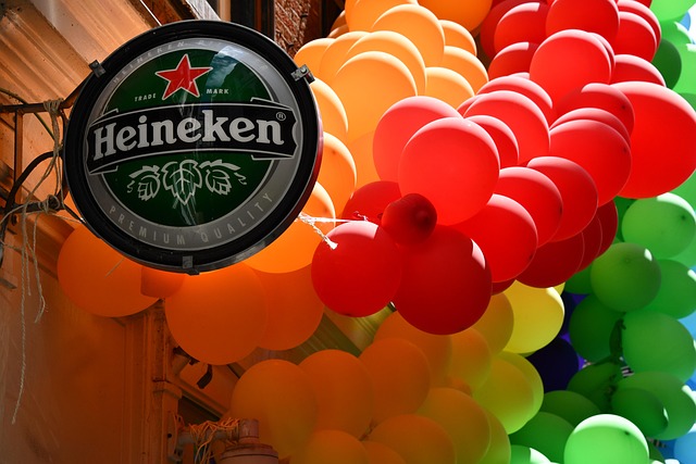 Heineken, Bier, Schild, Luftballons