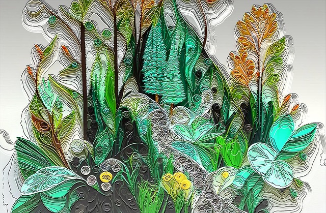 Free trees forest dream illustration