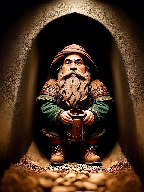 Free ki-generated dwarf pit illustration