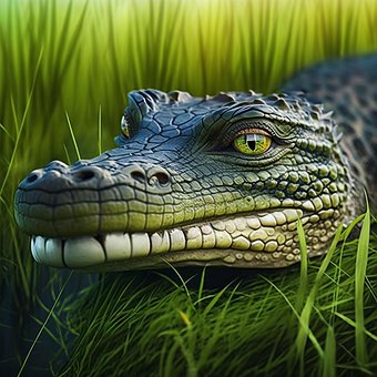 Free Ai Generated Alligator illustration and picture