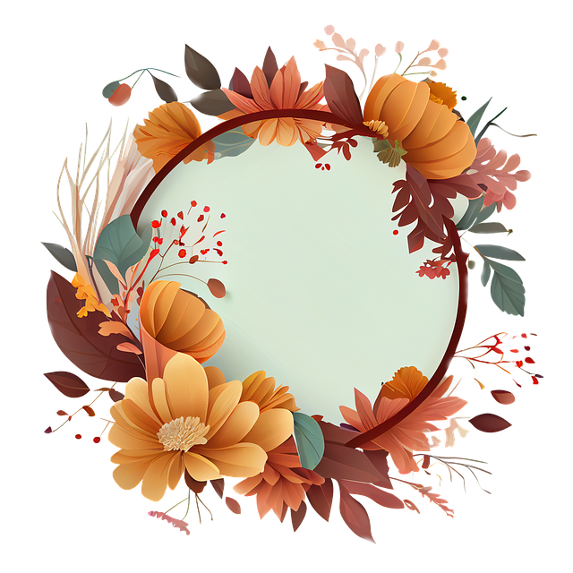 Download free HD stock image of Wreath Flower Free wreath flower circle illustration