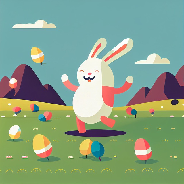 Free easter ki-generated spring illustration