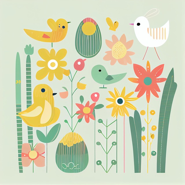 Download free HD stock image of Ai-Generated Bird Free ai-generated bird flower illustration