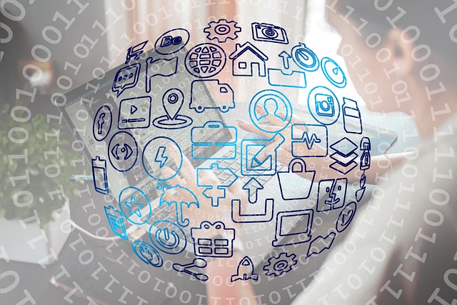 Free technology symbol inflation illustration