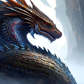 Ai Gegenereerd, Draak, Slang, Reptiel