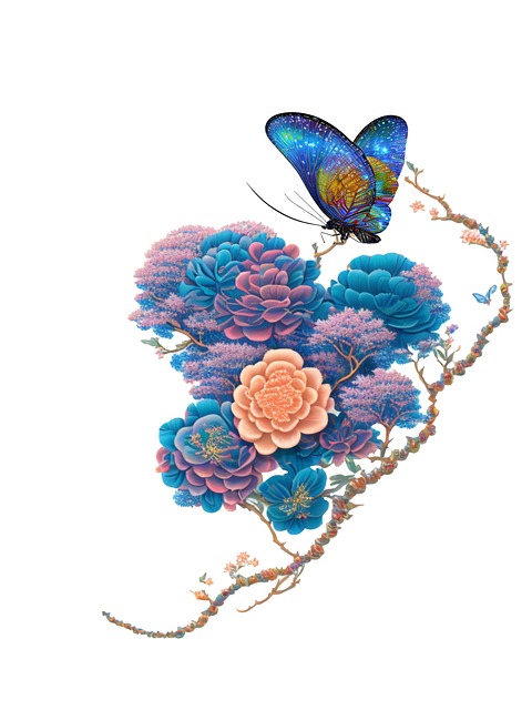 Ai Genereret, Sommerfugl, Blomst
