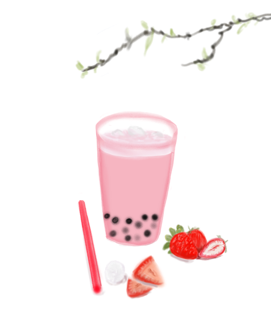 Blasentee, Milchtee, Trinken
