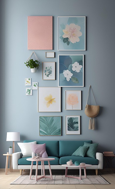 Free living room home decor boho home illustration