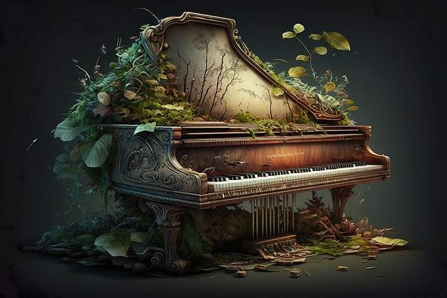 Free piano music instrument illustration