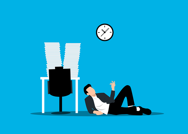 Free lazy employee business vector