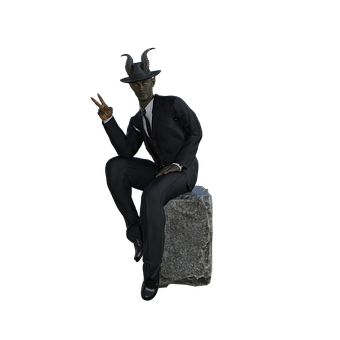 Mand, Djævel, Dragt