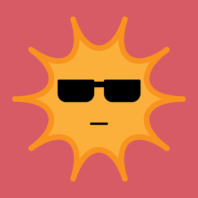 Free sun yellow red vector
