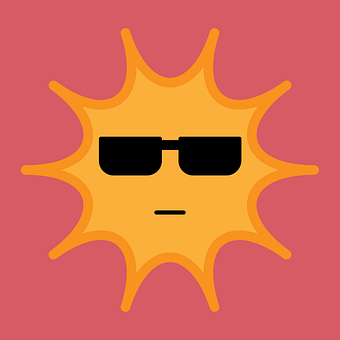 Sol, Gul, Rød, Briller, Se, Alvorligt