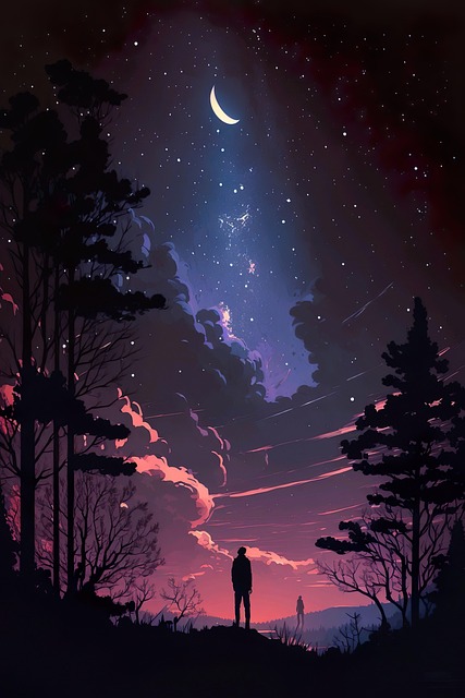 Free Night Stars illustration and picture