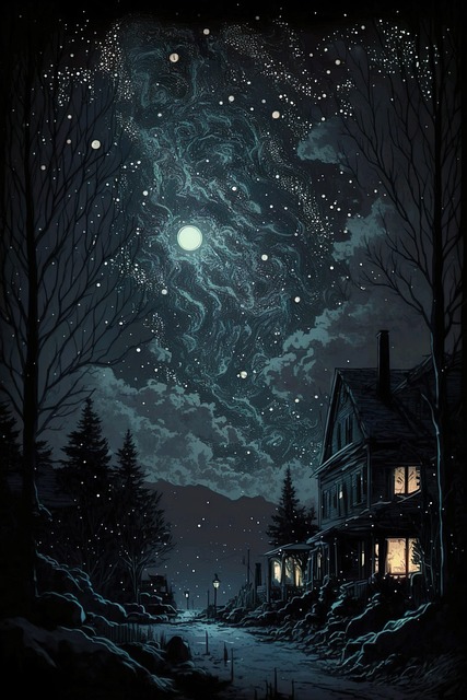 Free Bookcover Moon illustration and picture