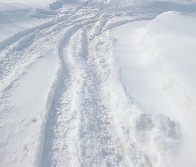 Free Snow Ruts In Snow photo and picture