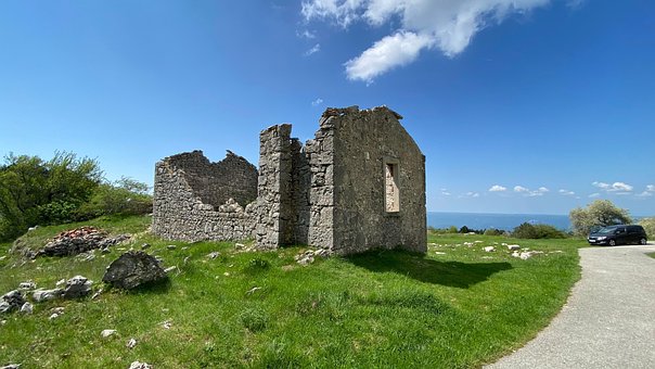 Ruine, Landschaft, Učka, Berge, Natur